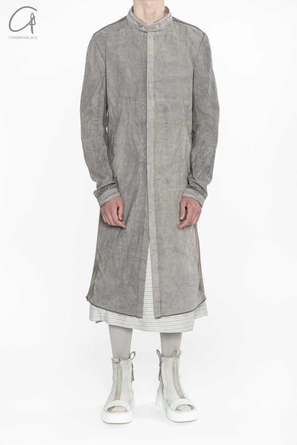 BORIS BIDJAN SABERI Midi Shirt SS22 SHIRT2 F1505F+F035 Charcoal Grey